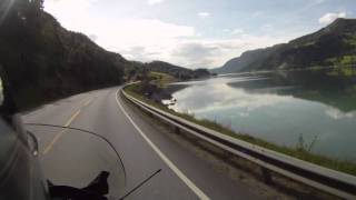 preview picture of video 'road2view - Norway - road 15 along lake Vågåvatnet'