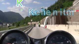 preview picture of video 'Honda CB1300, Dolomieten, Kacheln mit Karl part 2, Honda CB1300'