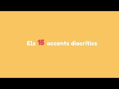 Els 15 accents diacrítics.