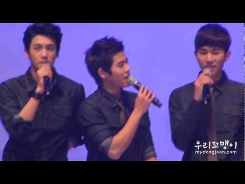 [FANCAM]121031 ZE:A Dongjun ment