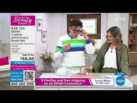 SKINN 4piece Anniversary Brush Set