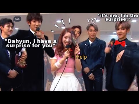 when sm lets EXO interact with other idols