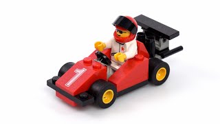 YouTube thumbnail: LEGO System 1998 Formula 1 Racing Car review! Vintage Shell promo set 2535