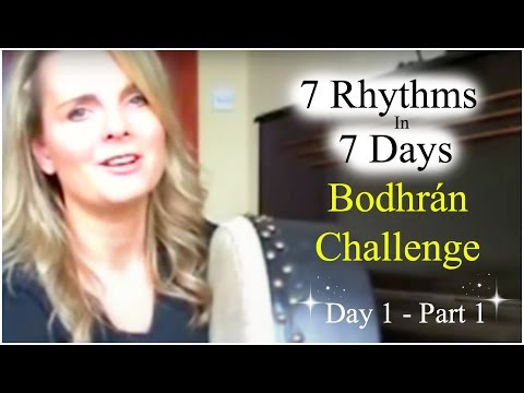 (How To Play The Bodhran) 7 Rhythms In 7 Days Bodhran Challenge - Day 1 Part 1