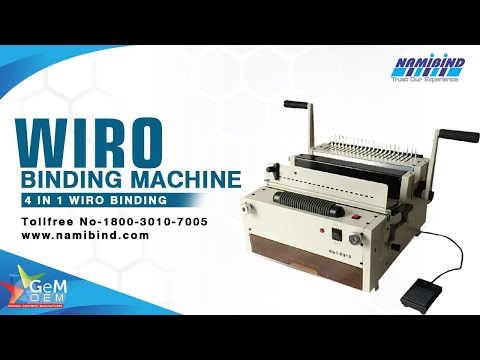 Fully Automatic Wiro Binding Machine / auto punching and binding