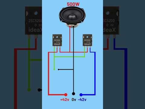 DIY 500W Power Amplifier Circuit Using 2SC5200