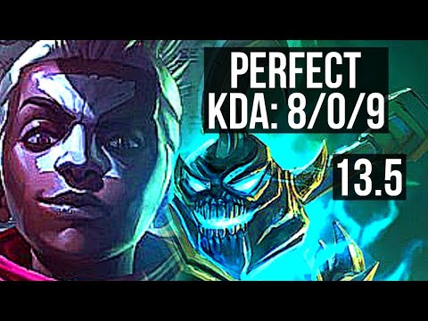 EKKO vs HECARIM (JNG) | 8/0/9, 3.1M mastery, 2800+ games, Legendary | KR Grandmaster | 13.5