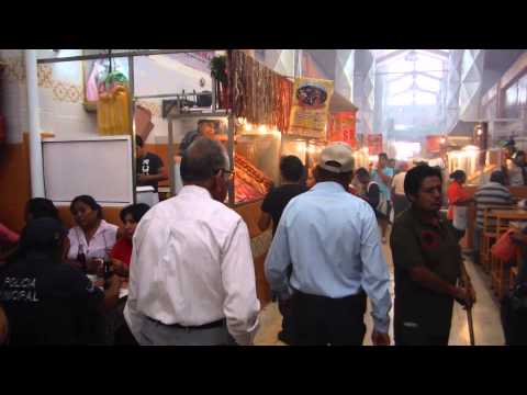 Mercadito de carnes asadas en Oaxaca