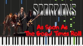 Scorpions - As Soon As The Good Times Roll Synthesia Tutorial