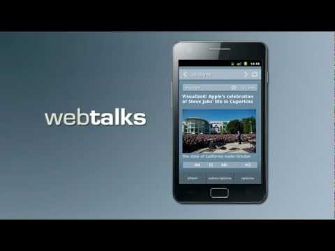 WebTalks Reads Your RSS Feeds For You Off Your Android Device