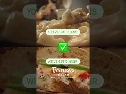Pão Panera: Você tem planos. Nós temos jantar.