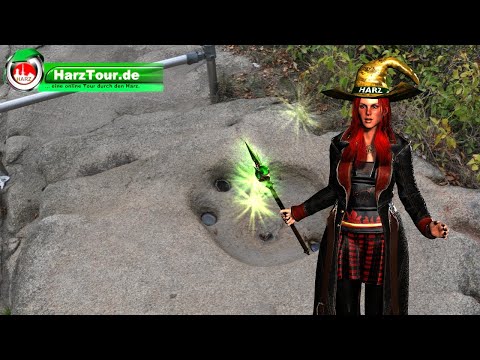 HarzHexe - Roßtrappe bei Thale über dem Bodetal im Harz