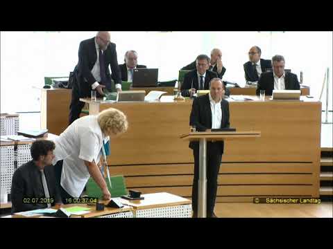 Wolfram Günther bringt Gesetzesvorschlag gegen die Zweckentfremdung von Wohnraum ein. Juli 2019