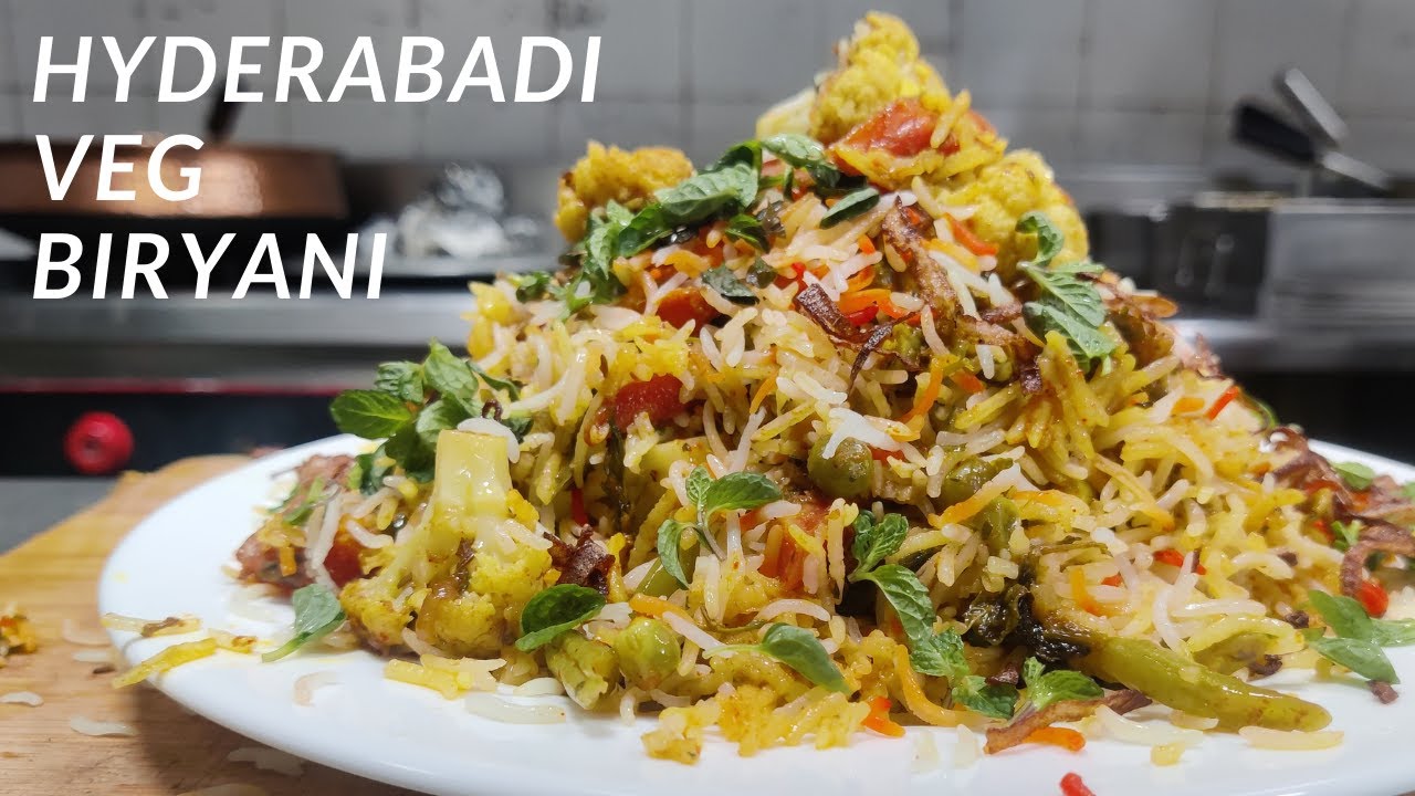 Veg Hyderabadi Biryani | वेज हैदराबादी बिरयानी | Hyderabadi Veg Biryani | Veg Dum Biryani Recipe
