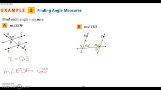 3-2 Angles Formed by Parallel Lines and Transversals