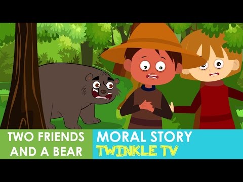 Kids Moral Story Two Friends And A Bear | Twinkle TV Kids Stories