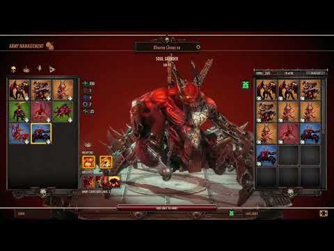 Warhammer Battlesector Multiplayer Unit Tips Chaos Daemons of Khorne Soul Grinder