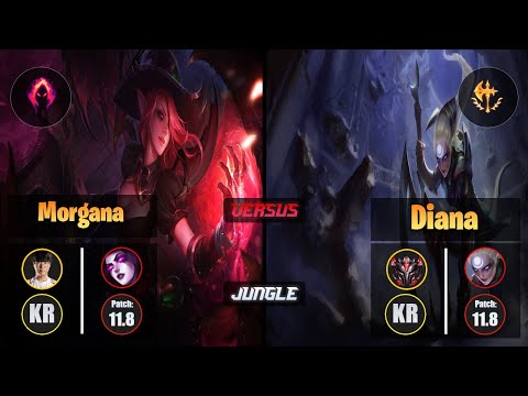 Haru MORGANA (Jungle) [Dark Harvest] VS DIANA - Grandmaster KR Patch 11.8