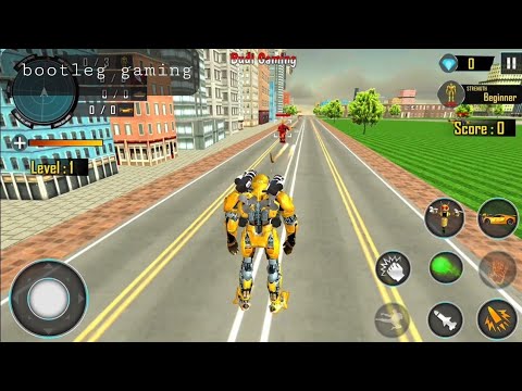 Bee Robot Car Transformation Game - Robot Car Games - Android Gameplay