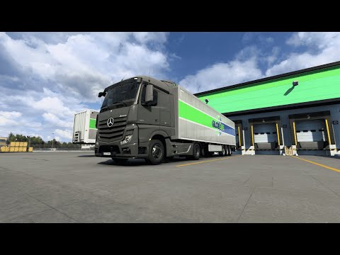Mercedes Benz Actros 517 HP - Rennes To Nantes - Post Packages - ETS2 1.45 - #ets2 #gameplay