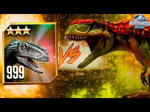 YUTYRANNUS LEVEL 999 VS. GORGOSAURUS TOURNAMENT! - Jurassic World The Game HD