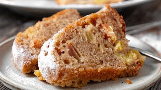 עוגת תפוחים בחושה משגעת וקלה | Apple Bundt Cake Recipe In 10 Minutes