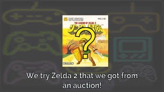 Trying Zelda 2 Famicom Disc System that we got from that Auction