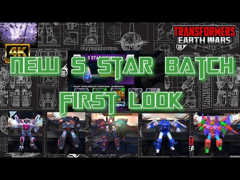 New 5 Star Batch- First Look - Transformers Earth Wars- TFEW 4K UHD #tfew #transformers
