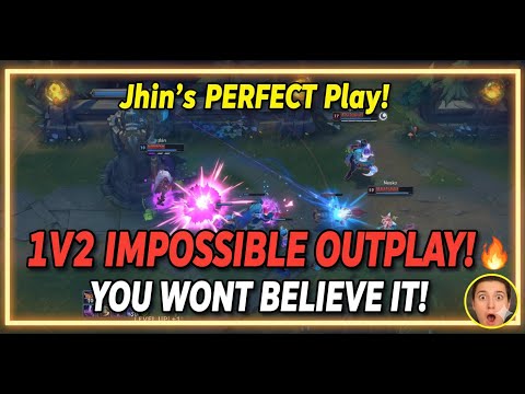 UNBELIEVABLE Jhin 1v2 OUTPLAY vs Neeko & Aphelios (Crazy Solo Carry)