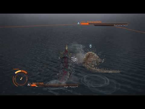 GODZILLA PS4: Battra Larva vs Angurius