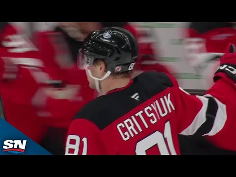 Devils' Arseni Gritsyuk Snipes His First Career NHL Goal vs. Minnesota Wild