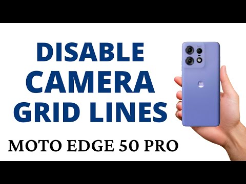 How to DISABLE the CAMERA GRID LINES on the MOTO EDGE 50 PRO!