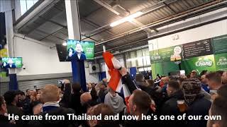 Leicester city&#39;s Vichai had a dream chant with lyrics!