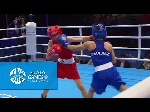 Boxing (Day 3) Women's Light Flyweight Semifinals Bout 43 | 28th SEA Games Singapore 2015