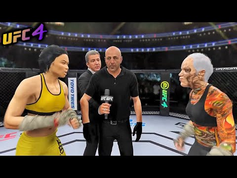 Bruce Lee woman vs. Horseman of the Apocalypse Plague - EA sports UFC 4