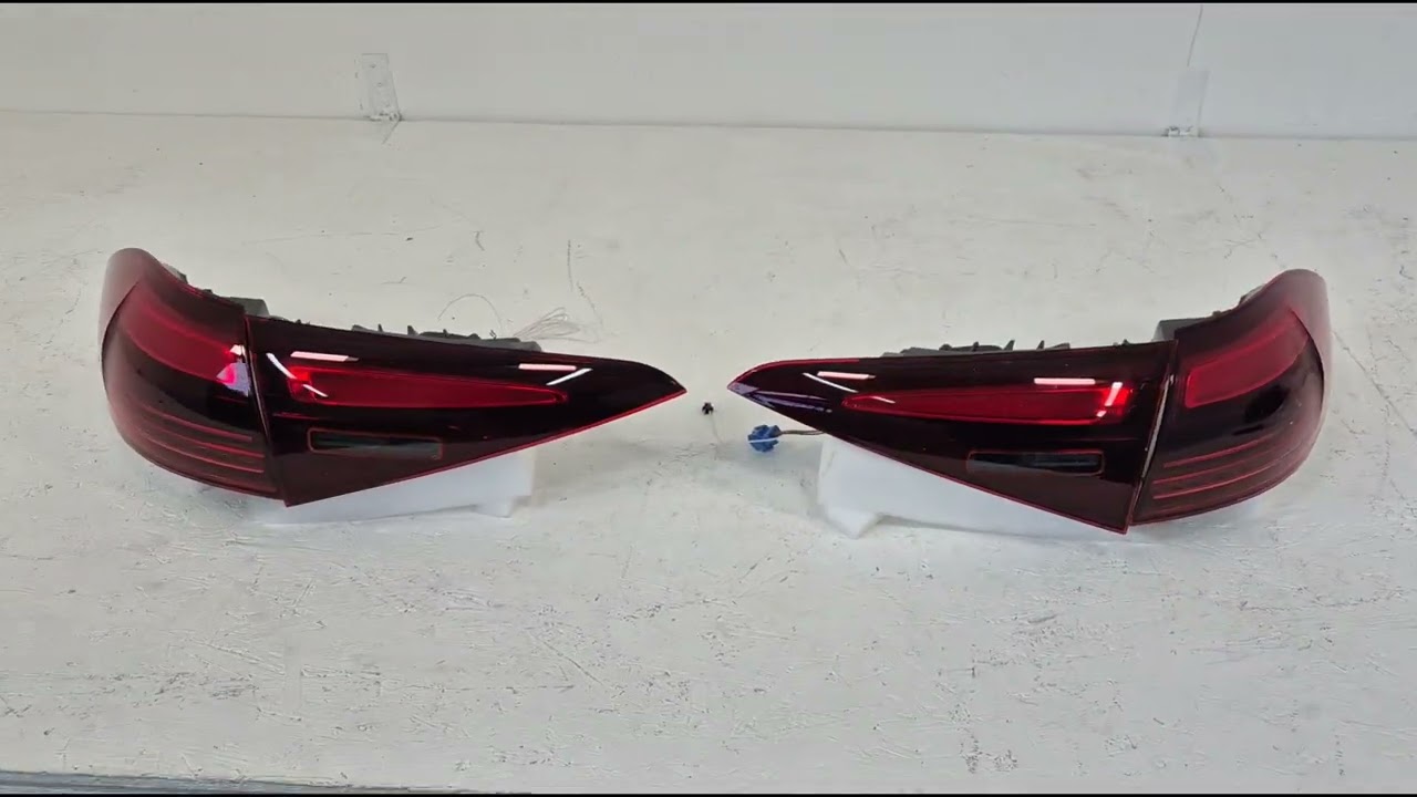 Mercedes GLE W167 2018- Rear taillights facelift (Europe, 2 pcs) Video 1