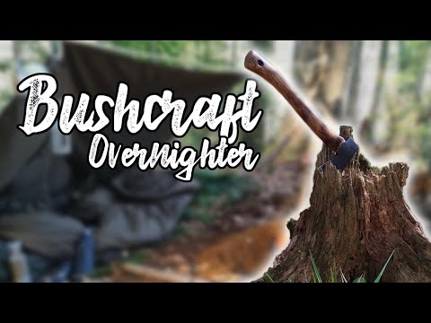 Keine Isomatte - Kein Kocher - Übernachtung mit einfacher Ausrüstung - Bushcraft - Geiles Essen -