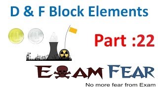Chemistry D & F Block Elements part 22 (Magnetic Properties) CBSE class 12 XII
