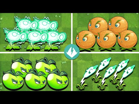 Random 4 Plant Fila-mint Battlez - Who Best Plant? - PvZ 2 Plant vs Plant