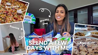 Spend A Few Days With Me || Painting, Lots of Food & Tesco Shopping Haul!