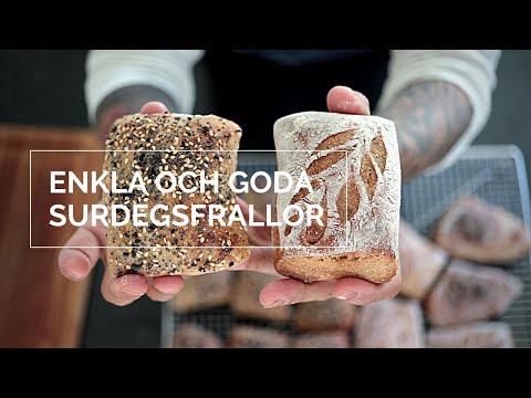 Enkla och goda surdegsfrallor