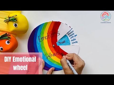 Emotions wheel | DIY | emotional learning for kids
