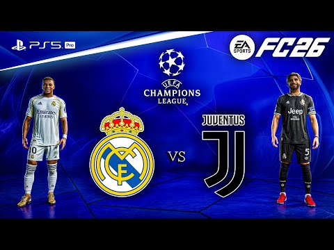 FC 26 - Real Madrid vs. Juventus | UEFA Champions League 25/26 Full Match | PS5™ Pro [4K60]