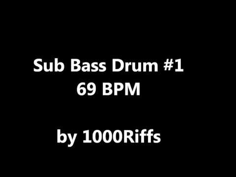 Sub Bass Kick Drum #1 : 69 BPM - Beats Per Minute