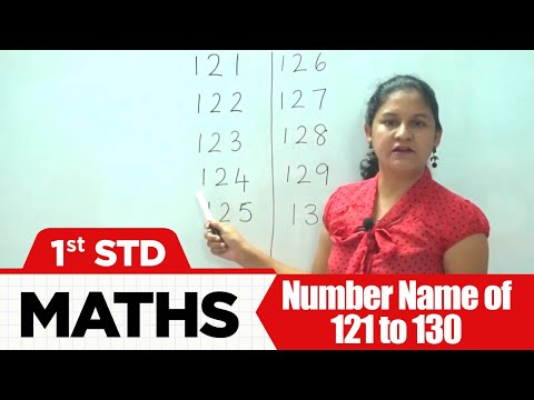 1st STD Maths CBSE Syllabus | CBSE Maths | LEARN Number Name of 121 to 130 | Mathematics Lesson -37