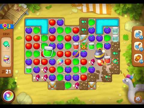 GardenScapes Level 3251 no boosters (27 moves)