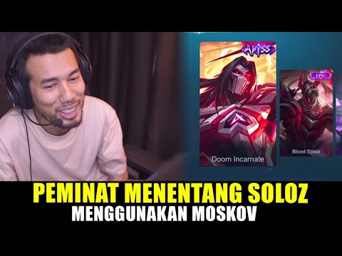 PEMINAT MENENTANG SOLOZ MENGGUNAKAN MOSKOV🤯