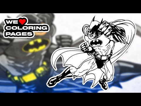 #51 Batman Coloring Page | WE ❤️ COLORING PAGES