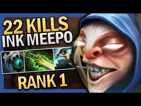 Dota 2 Meepo with 22 Kills by Ink 7.22 TI9