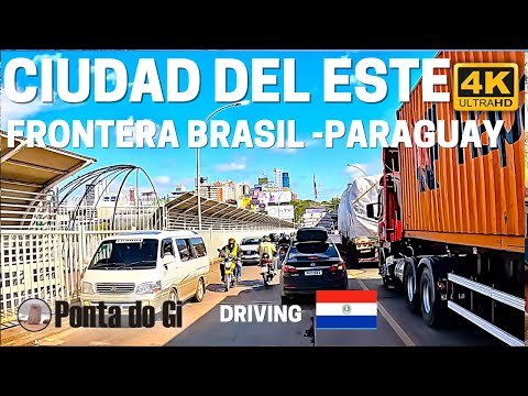 EL CAOS del cruce a CIUDAD del ESTE desde FOZ DO IGUAZÚ [FRONTERA] SIN CORTES 2025 #driving PARAGUAY
